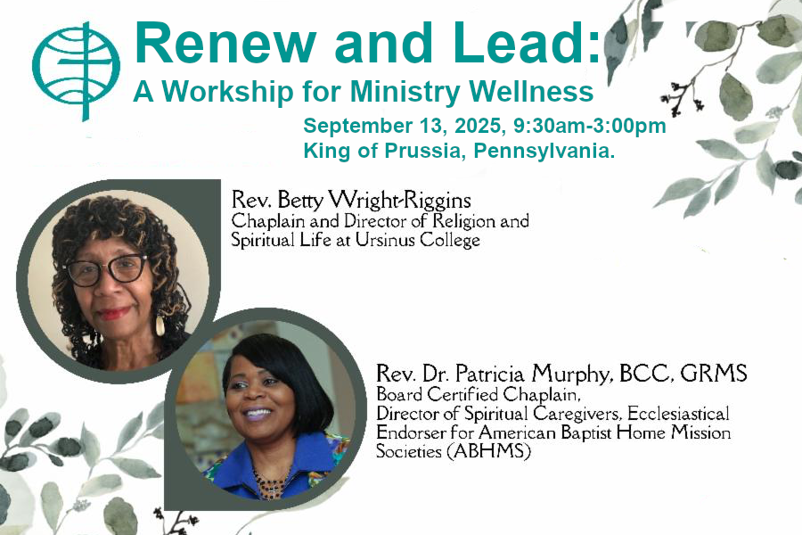 Renew and Lead: A Workship for Ministry Wellness